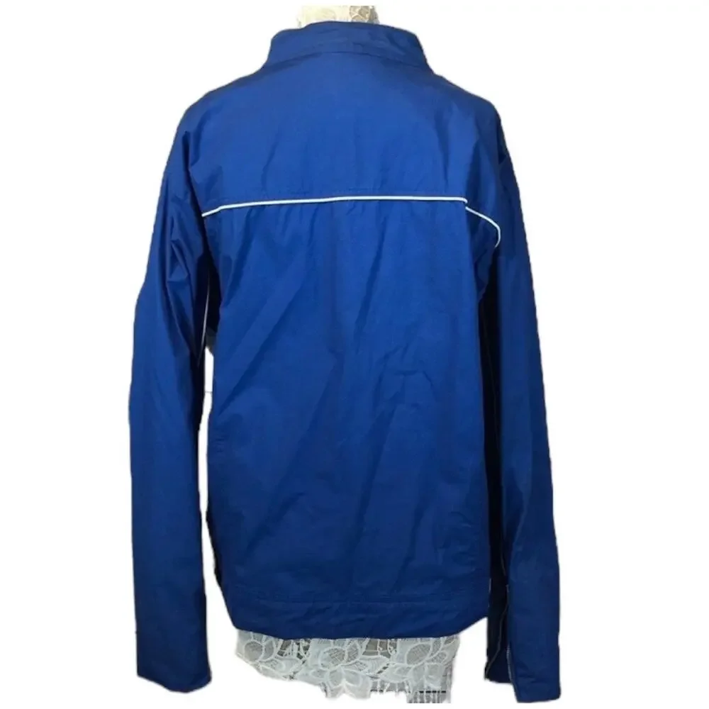 Y2K Enyce Racing Jacket Blue Yellow Logo Zip-Up XXL 2000s Streetwear